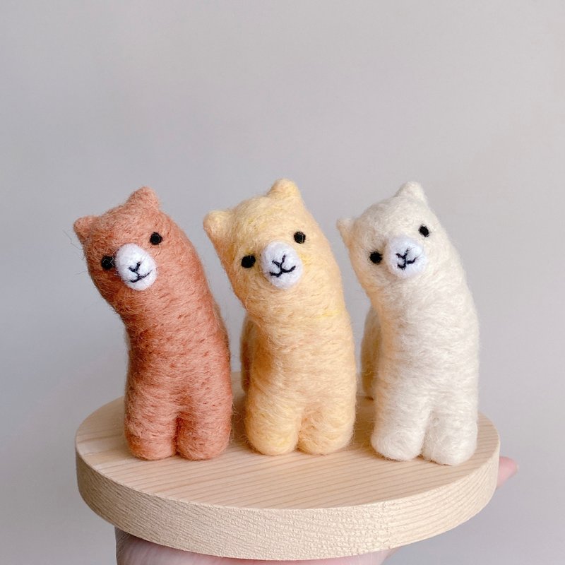 羊毛毡-草泥马钥匙圈 - 钥匙链/钥匙包 - 羊毛 