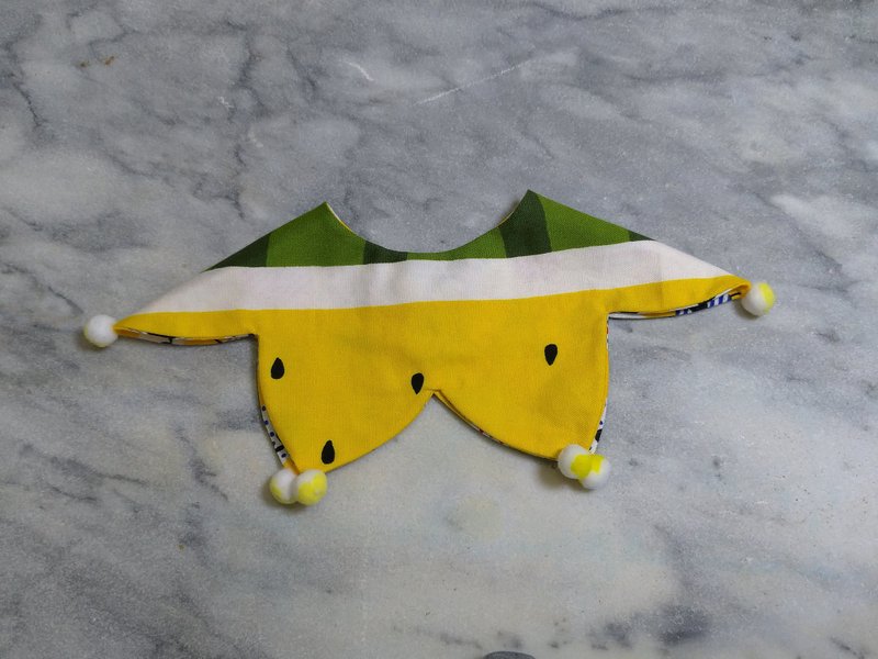 小玉西瓜  宠物双面可调节领巾/领结【P221109】 - 项圈/牵绳 - 棉．麻 多色