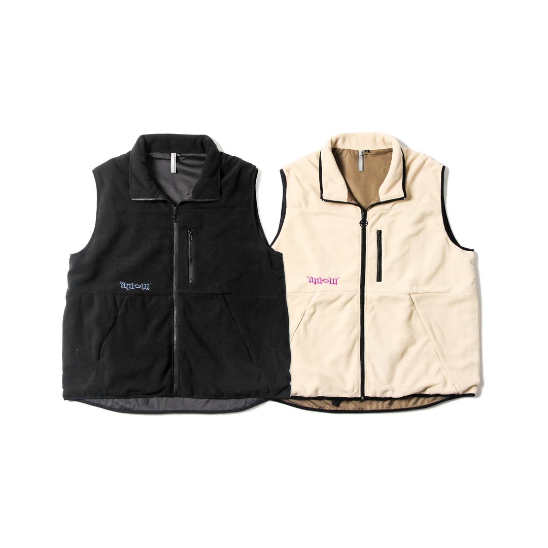 .67ARROW RUMOR HAS IT_FURBY VEST_摇粒绒背心 背心外套 多拉链 - 男装背心 - 棉 多色
