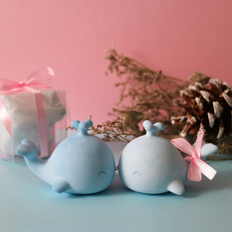 抹香蓝鲸( 2入)   硅藻/除臭/防潮/扩香石/鲸鱼造型/情人节礼物 - 香薰/精油/线香 - 其他材质 蓝色