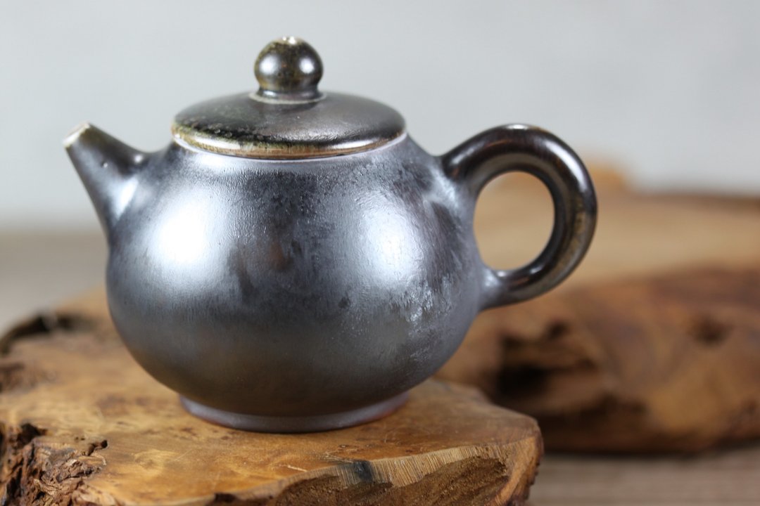 【送礼好物】240ml 天然落灰 柴烧茶壶 名家叶敏祥手作 - 茶具/茶杯 - 瓷 