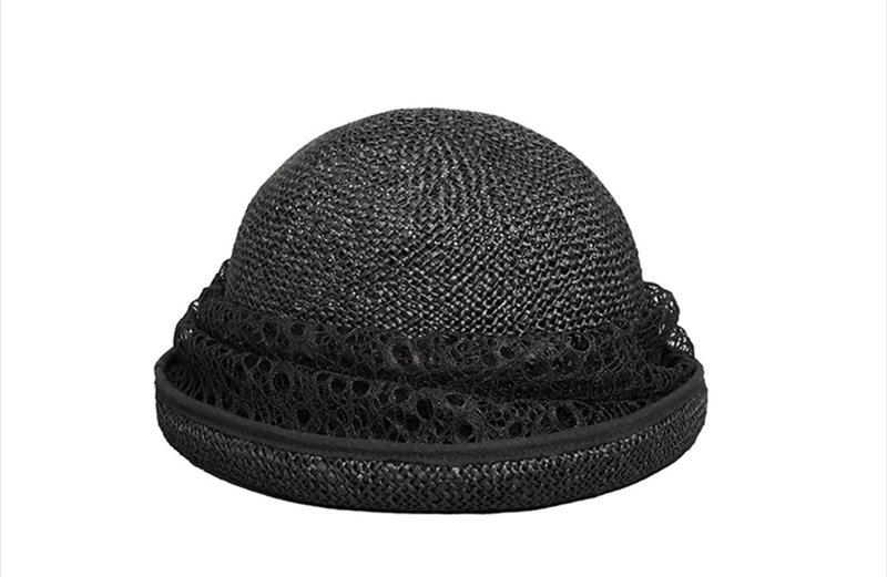 【Camilla】限量圆顶卷檐/编织小礼帽 - 帽子 - 其他材质 黑色