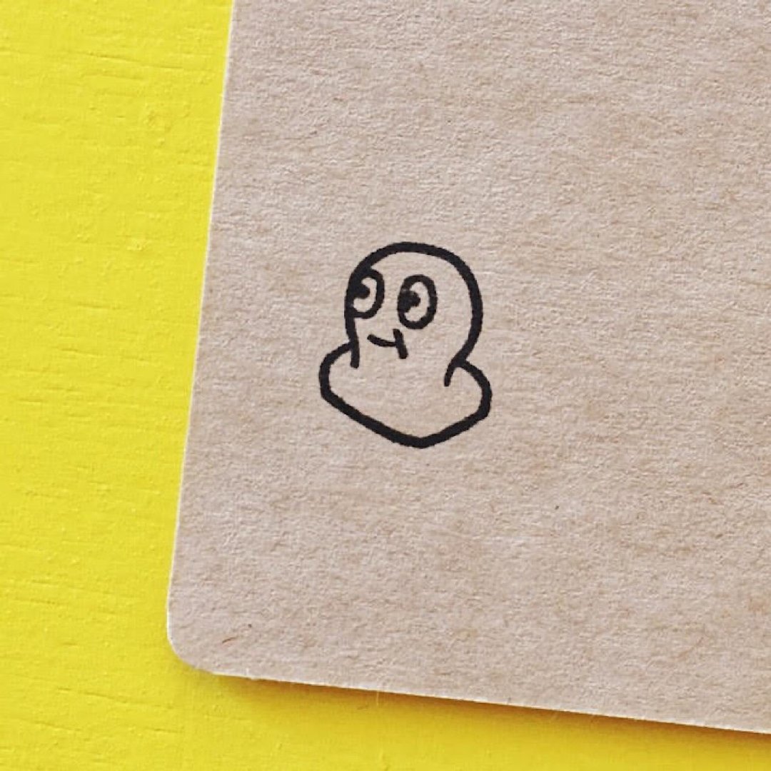 Mochi・ rubber stamp・ 20mm series - 印章/印台 - 橡胶 白色