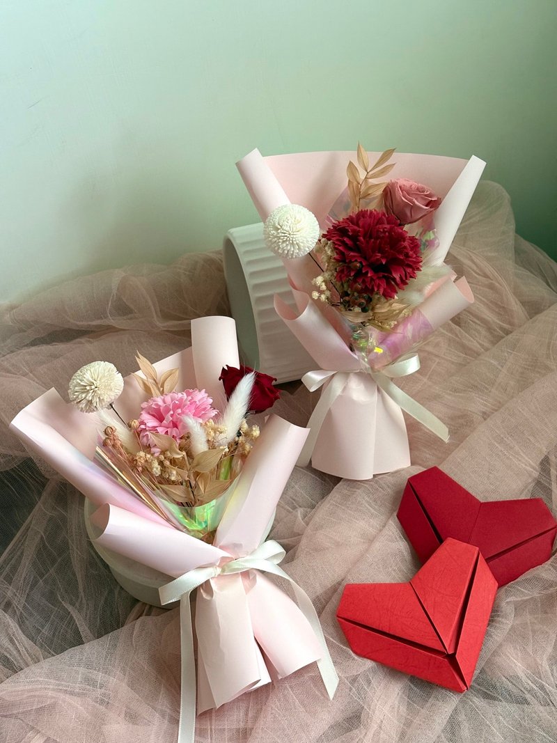 【恬然之爱 花束】母亲节 永生干燥花礼 香皂花 花礼 花束 - 干燥花/捧花 - 植物．花 多色