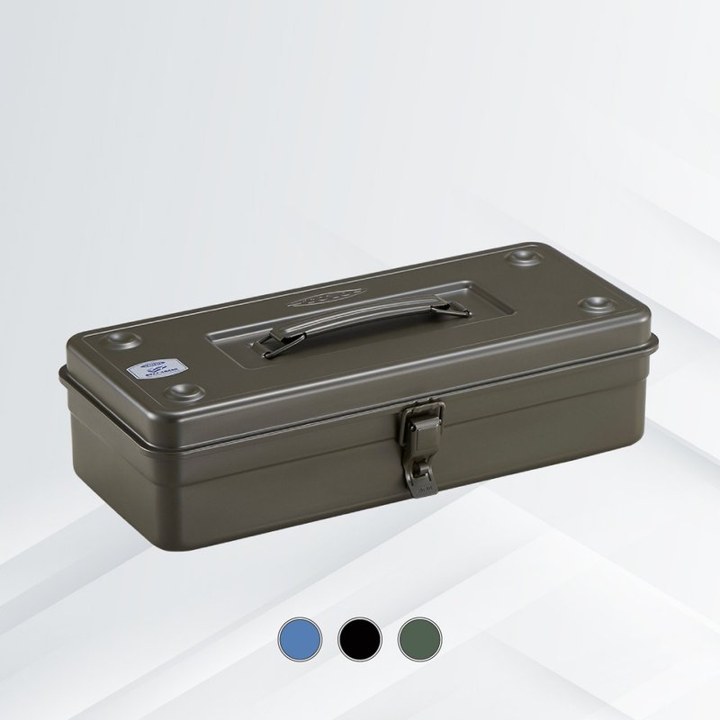日本TOYO方型提把式钢制单层收纳工具箱T-350 (3色) - 置物架/篮子 - 其他金属 多色
