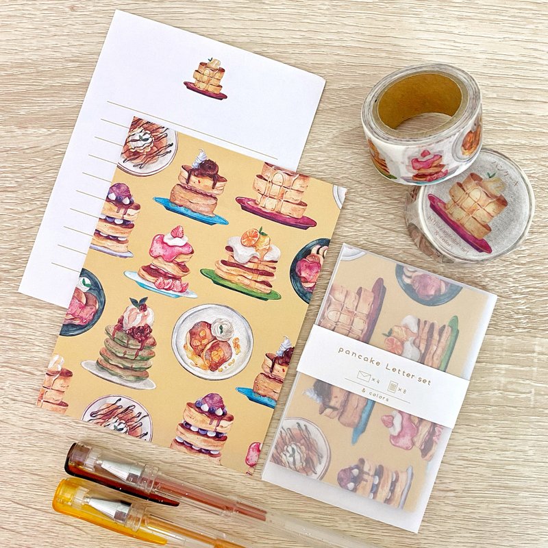 松饼迷你信纸组 - 信封/信纸 - 纸 橘色