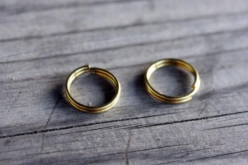 Double rings and Ring covers for Camera Strap - 相机包/相机袋 - 真皮 白色