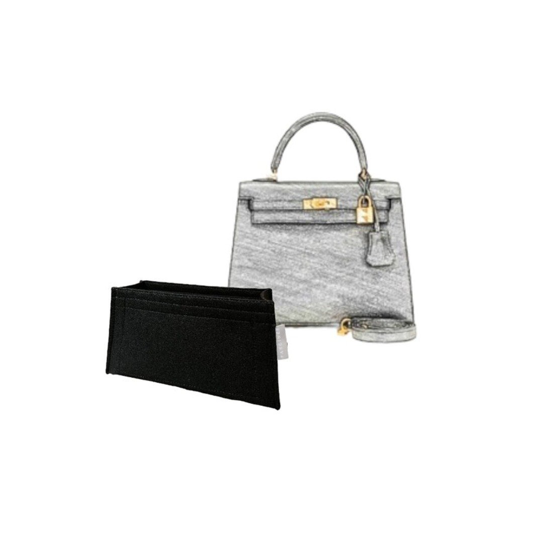【香港制造|韩国绒布】手制内袋 Hermes-Kelly 25cm Sellier - 化妆包/杂物包 - 其他材质 多色