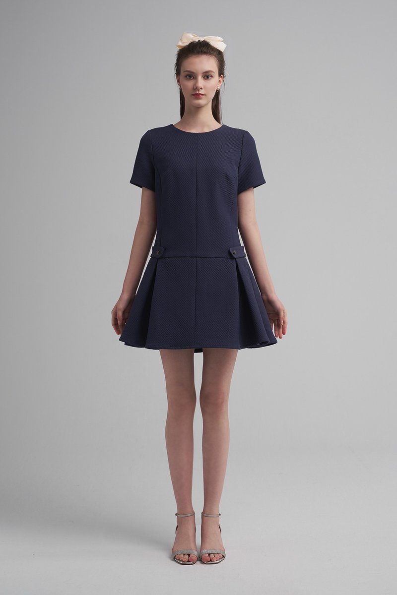 Oceanus纯粹之光简约小洋装 - 洋装/连衣裙 - 其他人造纤维 蓝色