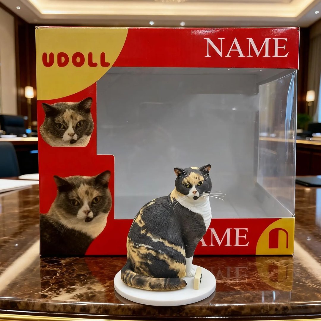 定制化猫咪 宠物 公仔 毛小孩 肖像画 似颜绘 定制 纪念 礼物 145 - 玩偶/公仔 - 粘土 多色