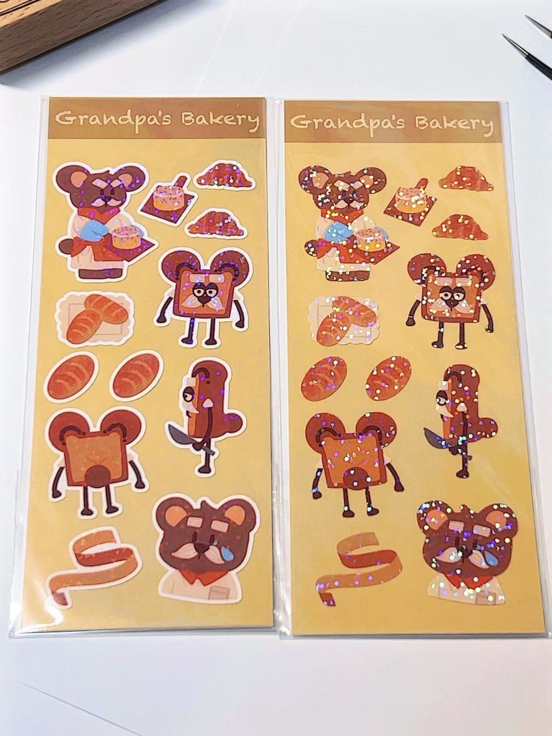 【Pinkoi 独家限定】面包爷爷的面包店 贴纸 - 贴纸 - 防水材质 