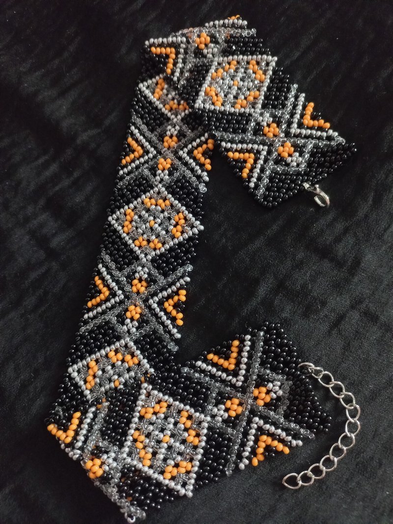 乌克兰项链珠子橙色手工饰品 - 项链 - 琉璃 多色