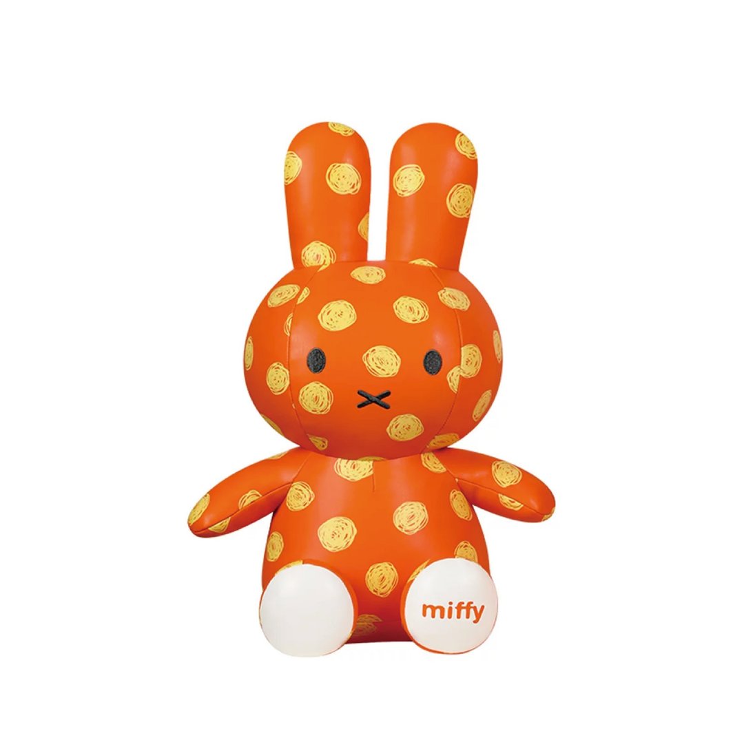 【MIFFY】PU软质皮革玩偶-橘色miffy(36cm) - 玩偶/公仔 - 其他材质 