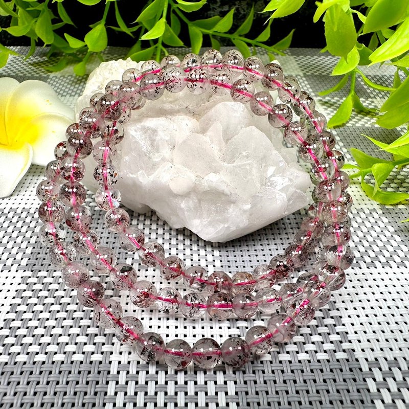 小精品级 金草莓 超七 多圈 手串 - 手链/手环 - 水晶 红色