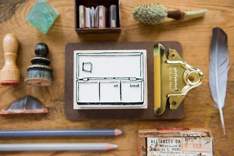 调色板色彩纪录 枫木印章 - OURS Color Atelier 色彩工坊系列 - 印章/印台 - 木头 