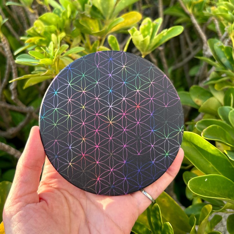 陶瓷艺术能量杯垫/宇宙生命之果 - 摆饰 - 陶 多色