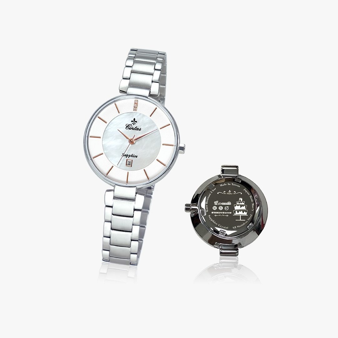 【Cintas Watch】31 mm 6219 LS 钢色(底盖设计订制) - 女表 - 不锈钢 