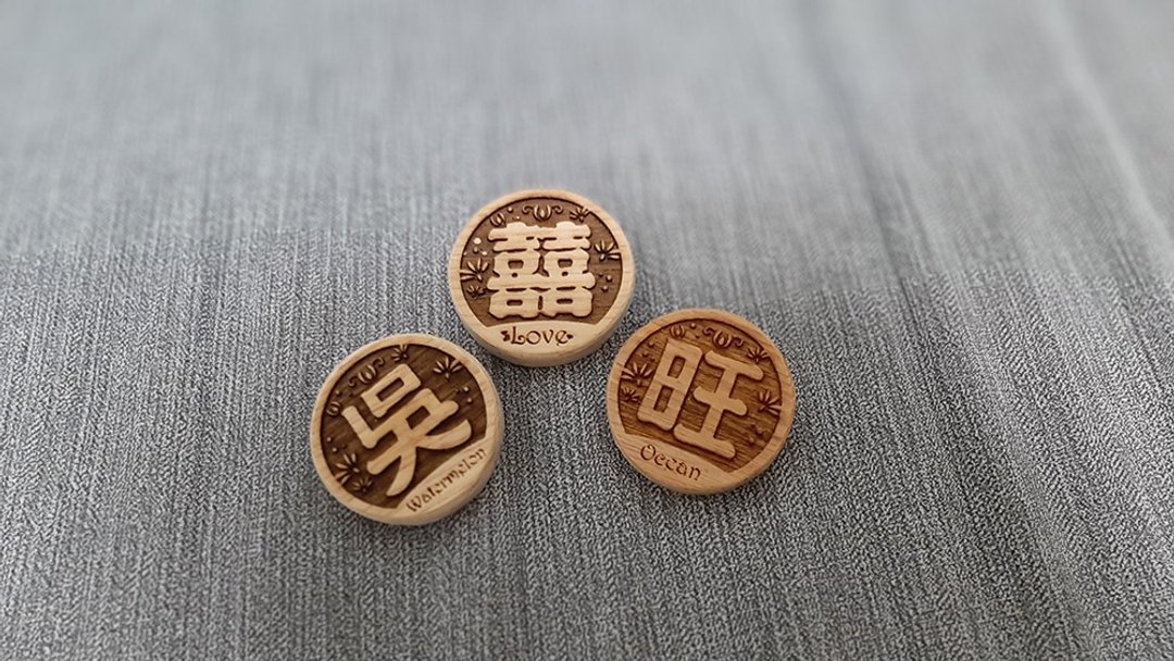 木质别针 // 定制款 // 安心出货SOP - 胸针 - 木头 多色