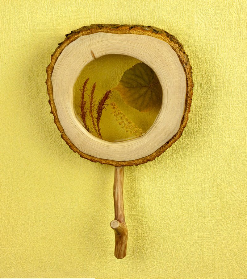 墙面挂钩、衣帽架、帽架、衣架、压花艺术 - 墙贴/壁贴 - 木头 