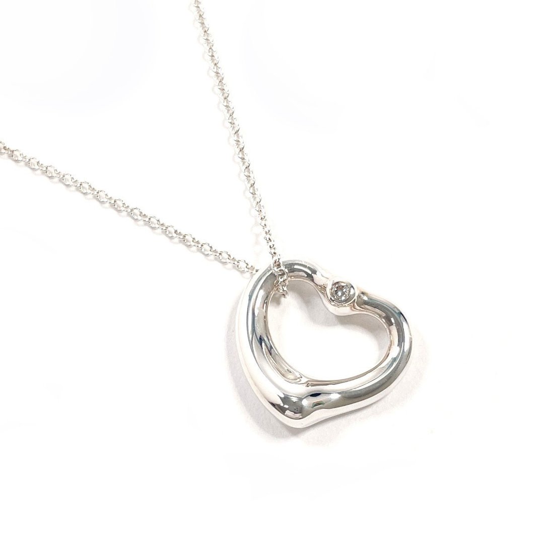 【日本直送】蒂芙尼 TIFFANY&Co. 项链 经典心形 艾尔莎·佩雷蒂 925银/钻石 全新抛光美品 - 项链 - 纯银 银色
