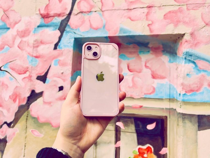 ARMOR iPhone 13 Signature 系列电话保护壳_樱花粉/橙带 - 手机壳/手机套 - 其他材质 
