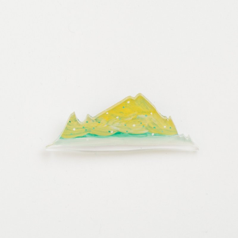Picture of brooch [mountain] - 胸针 - 压克力 黄色