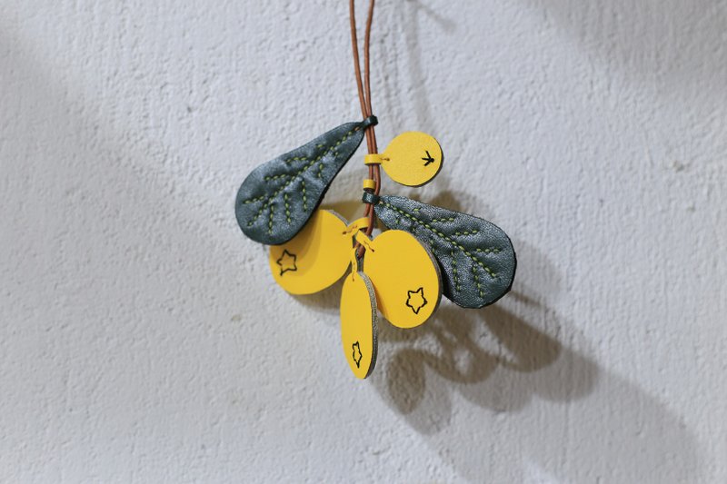 壹染指原创 | 枇杷真皮挂饰 | 植物系列 - 吊饰 - 真皮 