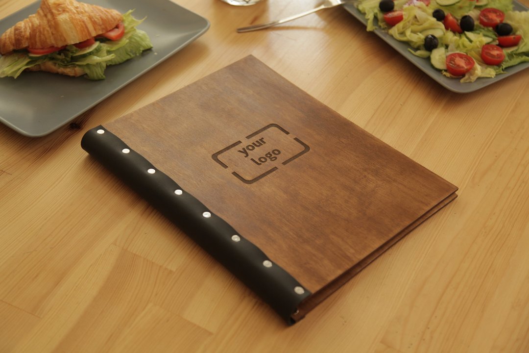 Wooden Menu, Menu, Menu Cover, Restaurant Menu Cover, FREE ENGRAVING - 其他 - 木头 多色