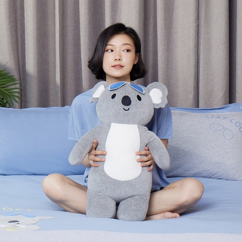 无尾熊长型抱枕-迷雾灰 - 枕头/抱枕 - 棉．麻 灰色