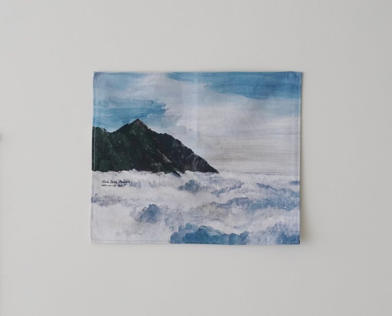 台湾高山挂布 - Nov 北大武山 - 海报/装饰画/版画 - 棉．麻 蓝色