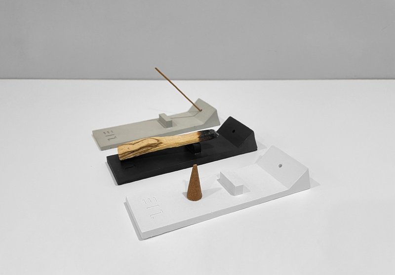 【水泥材质】薰香座 - 方 - 香薰/精油/线香 - 水泥 