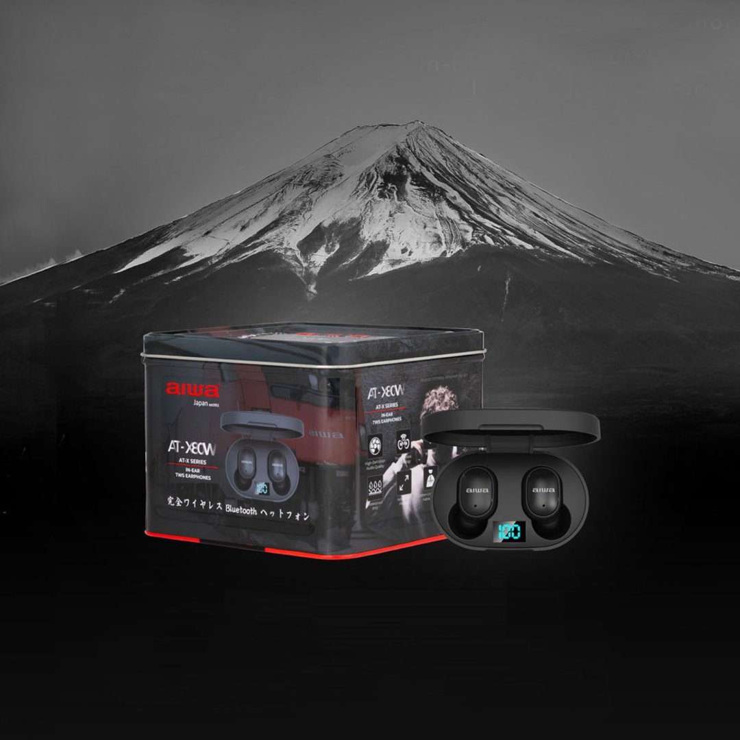 【AIWA】 爱华 真无线蓝牙耳机 AT-X80W - 耳机 - 其他材质 黑色