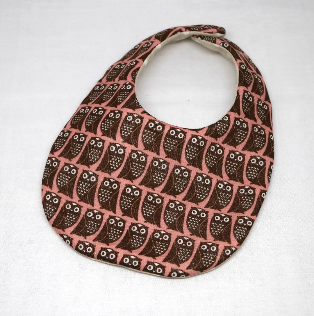 Japanese Handmade 8-layer-gauze Baby Bib - 围嘴/口水巾 - 棉 粉红色