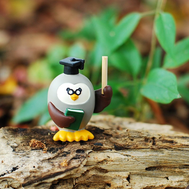 【日本DECOLE】Concombre 合格应援团 - 猫头鹰老师 - 摆饰 - 陶 灰色