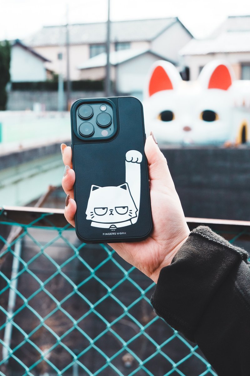 长Hea长有招财猫 镜面Magsafe手机壳 - 手机壳/手机套 - 塑料 蓝色