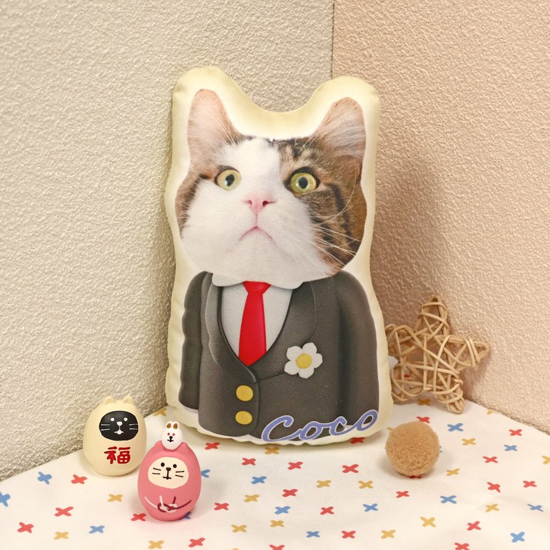 【定制抱枕】定制宠物抱枕 人像 猫咪 狗狗 双面印刷 多种尺寸 - 枕头/抱枕 - 聚酯纤维 黄色