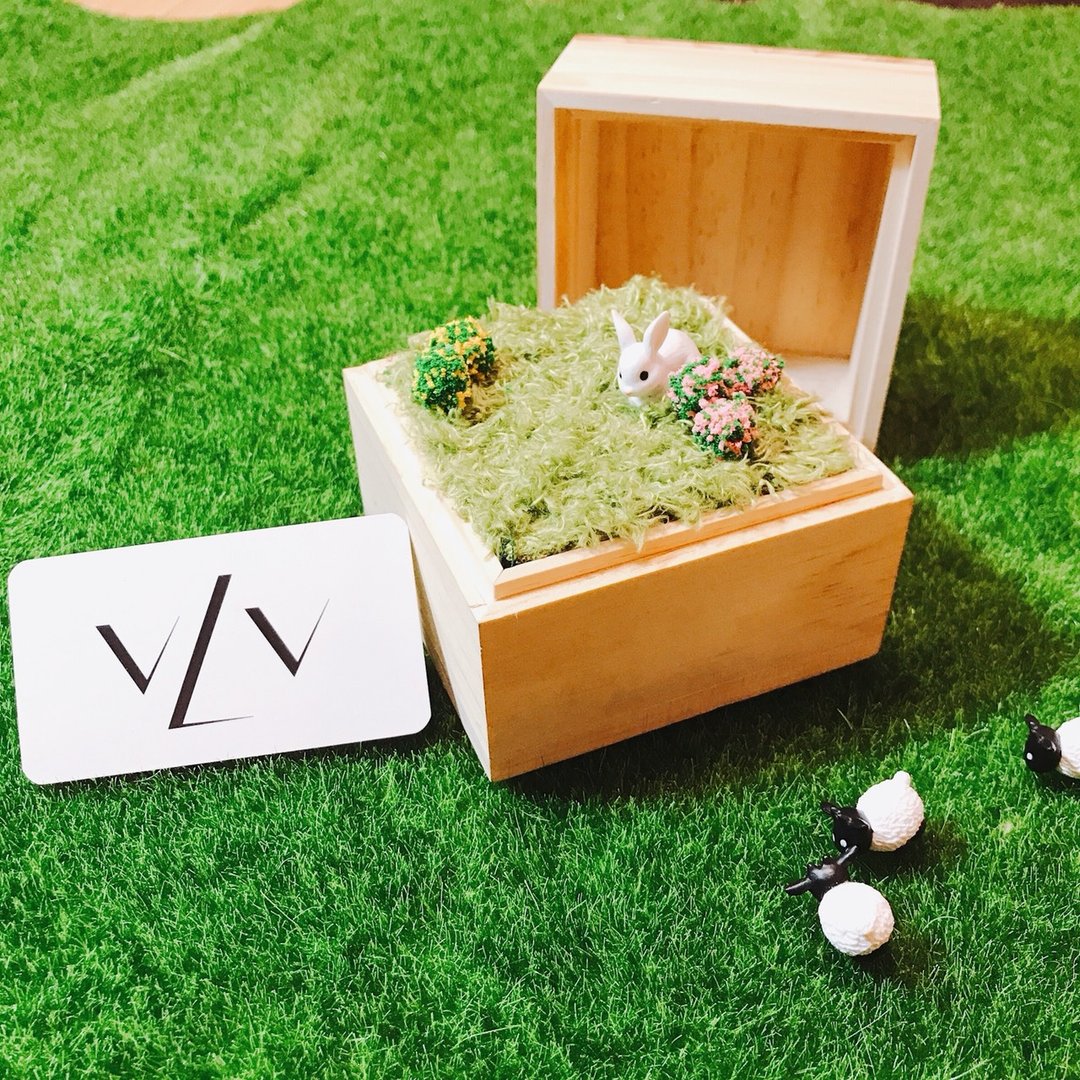 小盒子 - 纸盒/包装盒 - 木头 卡其色