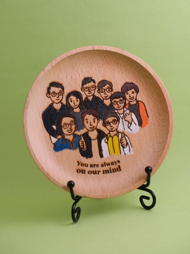 定制化物语小木碟-好朋友订制版(同款多只有特别折扣) - 摆饰 - 木头 