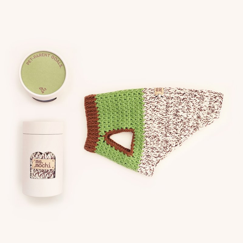 宠物手工小针衣 #午后打欠 #2 - 衣/帽 - 其他人造纤维 多色