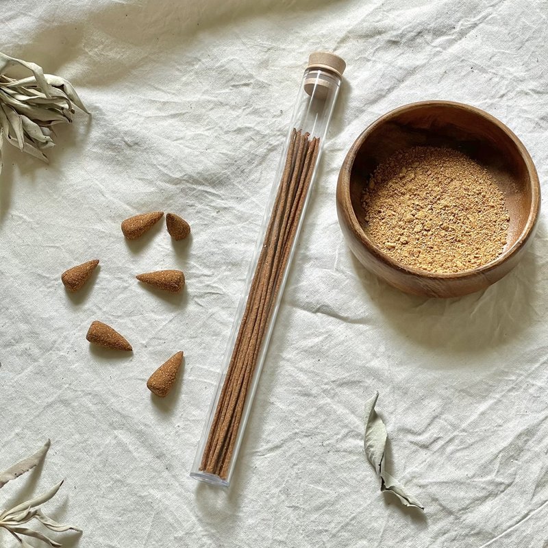 手工自制 印加圣木线香卧香 香塔香锥 - 香薰/精油/线香 - 其他材质 多色