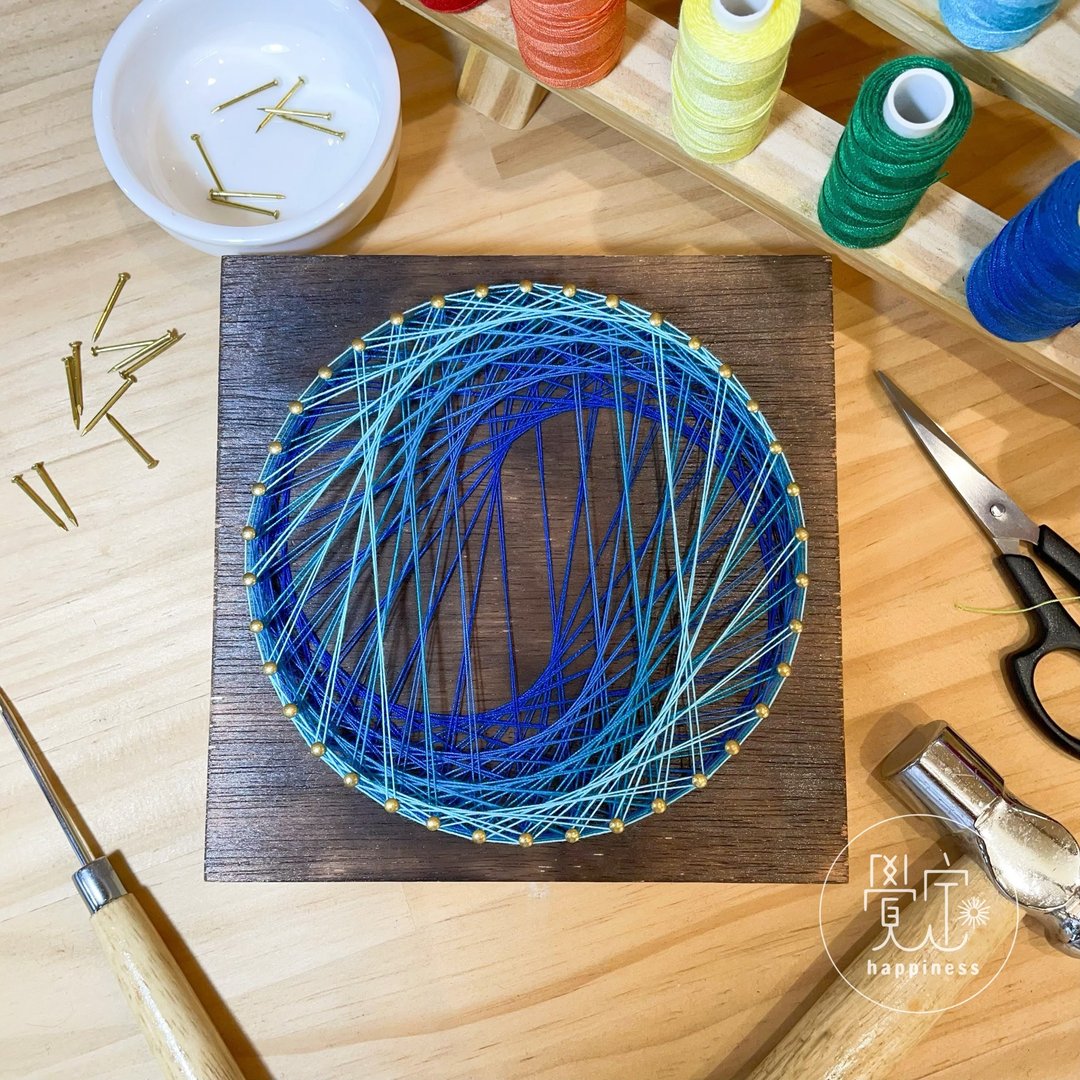 Stringart 艺术作品 - 摆饰 - 其他材质 多色
