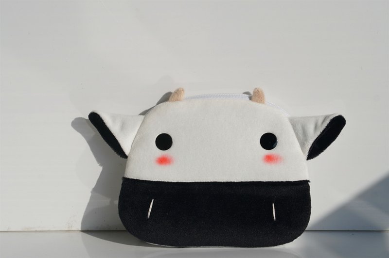 Bucute牛牛新年布红包袋/招财/限量/100%手工 - 红包/春联 - 其他人造纤维 白色