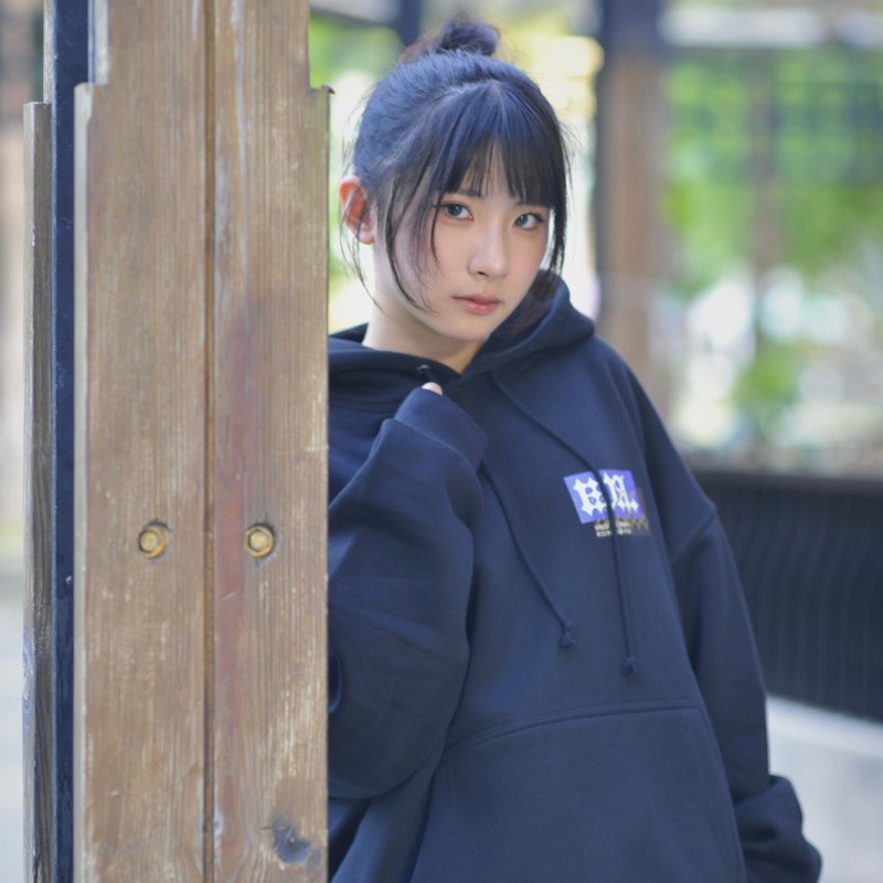 Tiger-B01 |  龙与虎 原创插画内刷毛帽T - 中性连帽卫衣/T 恤 - 棉．麻 