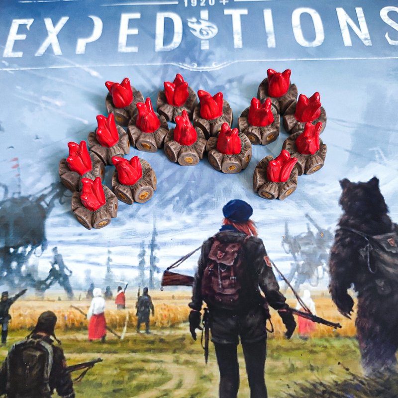 与探险棋盘游戏兼容的豪华资源代币 - 桌游/玩具 - 其他材质 