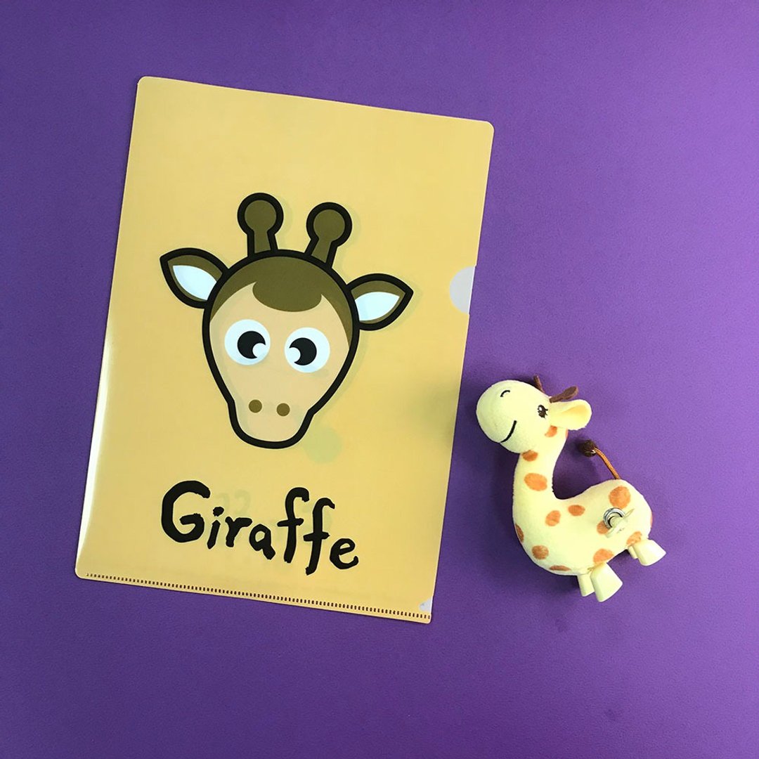 Giraffe L型资料夹 - 文件夹/资料夹 - 塑料 橘色