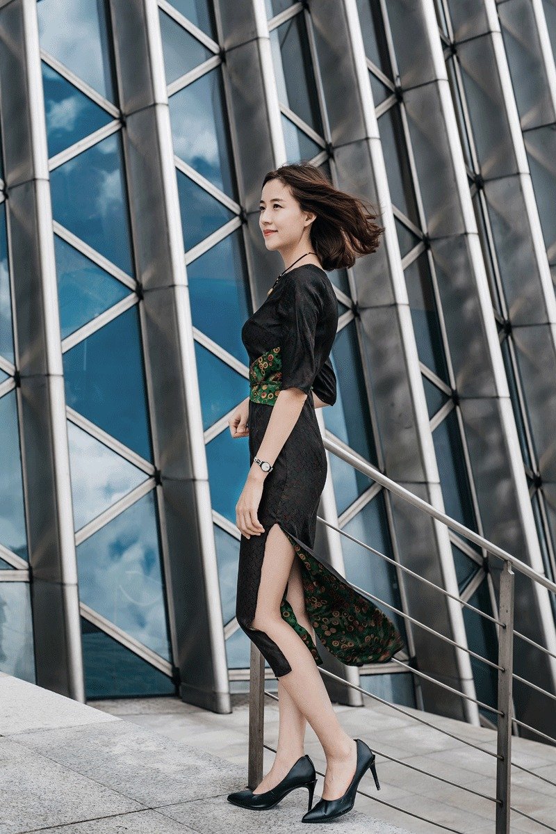 电力纺香云纱连衣裙 洋装 星空 - 洋装/连衣裙 - 丝．绢 