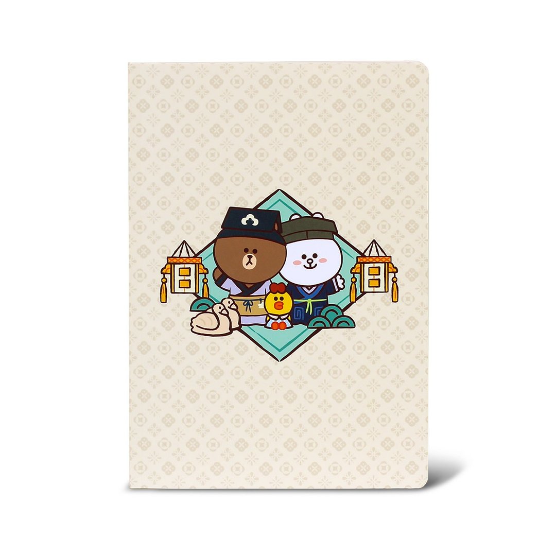 NPM | LINE FRIENDS 穿越故宫 25K加厚定页笔记本 (明) - 笔记本/手帐 - 纸 卡其色