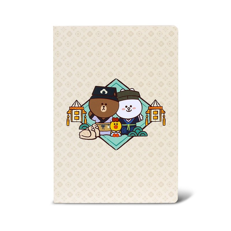 NPM | LINE FRIENDS 穿越故宫 25K加厚定页笔记本 (明) - 笔记本/手帐 - 纸 卡其色