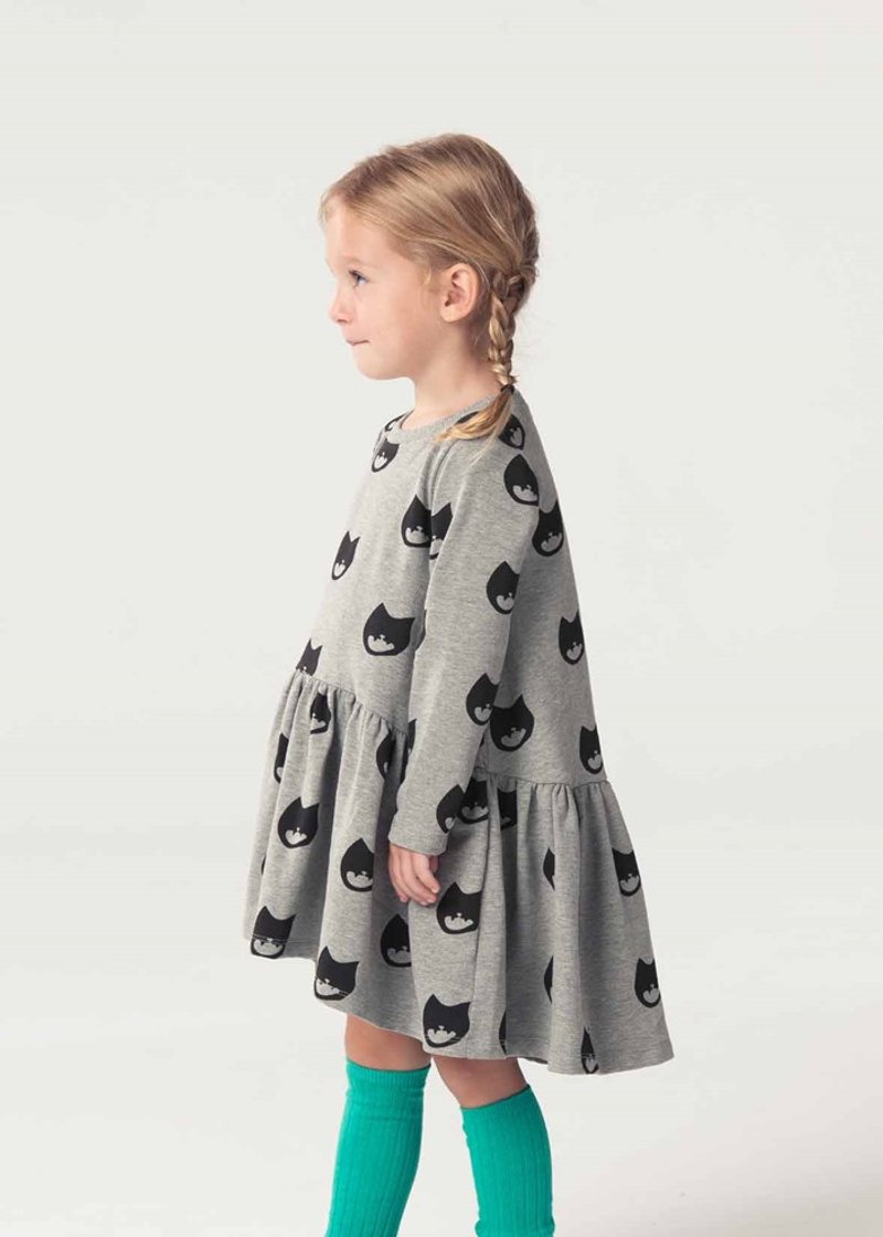 猫咪转转前短后长宽版洋装 - 其他 - 棉．麻 