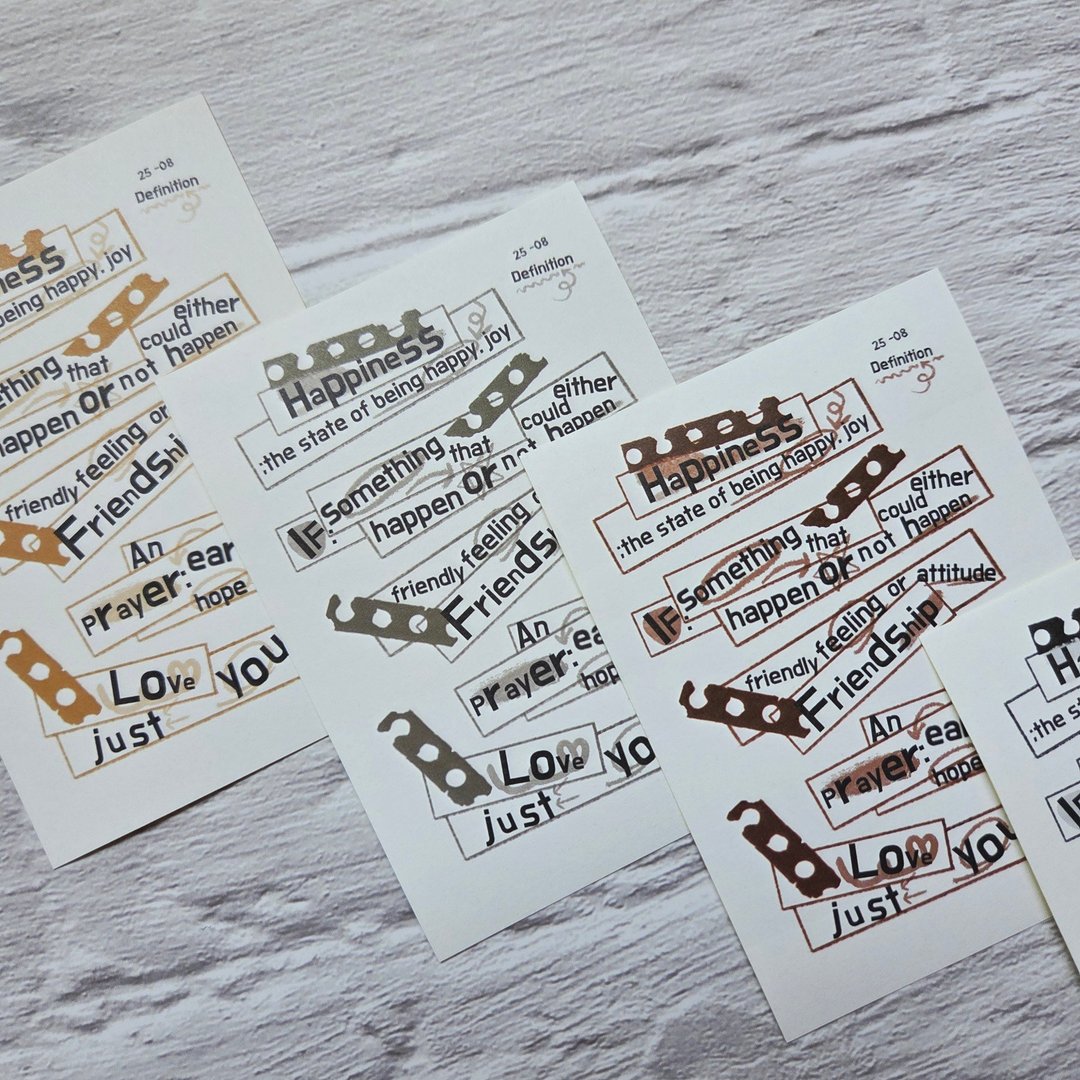 定义-复古 - 贴纸 - 纸 